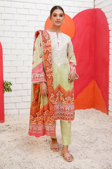 Zellbury Beryl Green Eid Lawn 2022 Online Shopping
